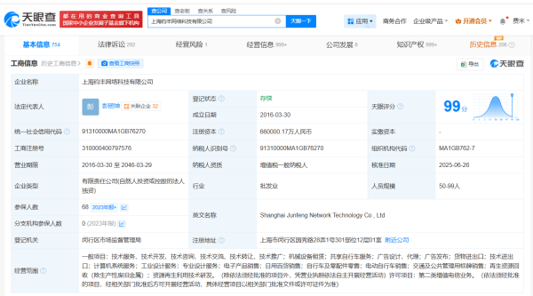 財盈策略 哈啰旗下上海鈞豐網(wǎng)絡(luò)科技公司增資至約66億元